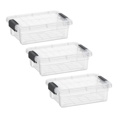 Boîtes de rangement transparentes avec couvercles Superio