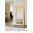 Suna 35 in. x 79 in. Natural Stone Marble Rectangular Framed Mirror