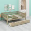 Le lit de jour avec tiroirs se transforme en canapé ou en lit pour des espaces modernes et polyvalents.-355700382-355700378