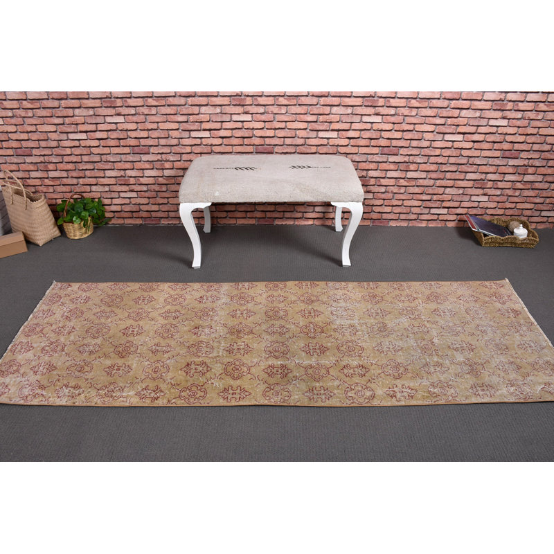 Classic Wool Patchwork Runner, 32.3x93.3 Inch Beige Rug