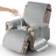 Housse pour fauteuil inclinable avec coussins en T en velours Wildee-1140713192-1140713197