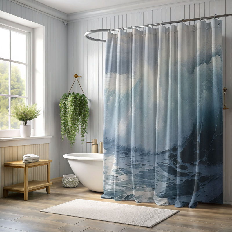 Rideau de douche Snaith, H 74 po x l 71 po