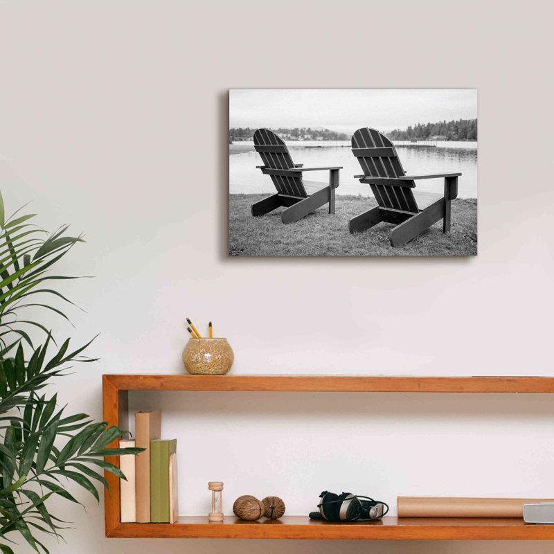 «Relaxing at the Lake» par Edward M. Fielding, estampe numérique sur toile, H 12 po x l 18 po x P 0,75 po
