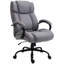 Bureau réglable réglable en lin gris clair (polyester), structure en métal de 28,5 po x 31,5 po x 46,5 po
