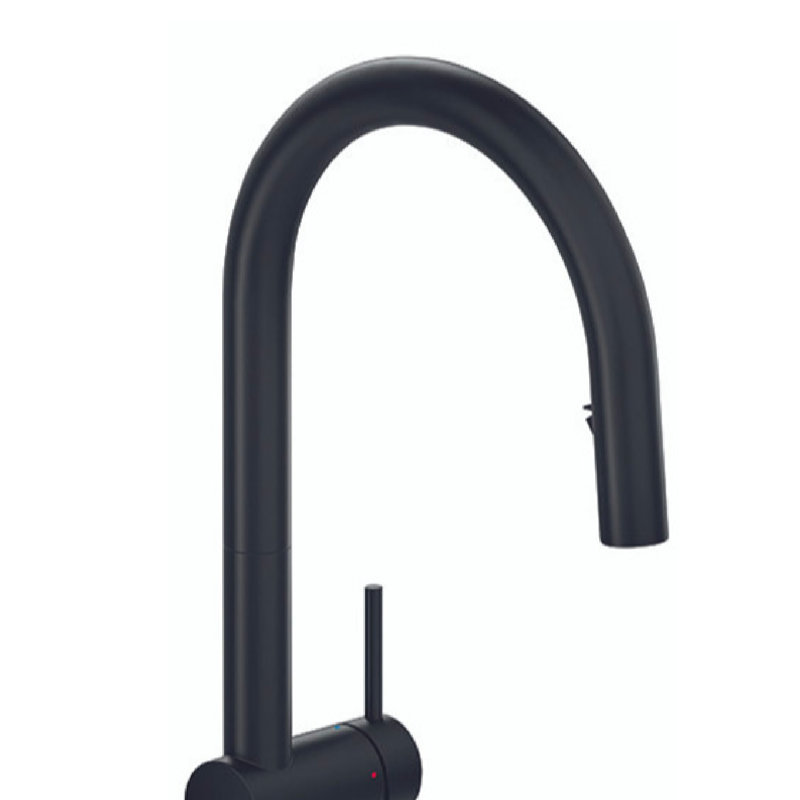 Azure Pull-Out Kitchen Mixer, Matte Black