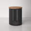 Lora Solid Wood Drum End Table-1633382947