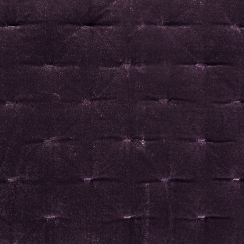 Ensemble de courtepointe Stella, Courtepointe pour grand lit + 2 taies décoratives, Violet foncé