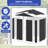 Galvanized Steel Vertical Storage Shed-101416515
