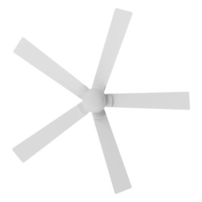  Ventilateur de plafond 60 pouces à 5 pales et moteur à courant continu avec tige, télécommande, sans lumière