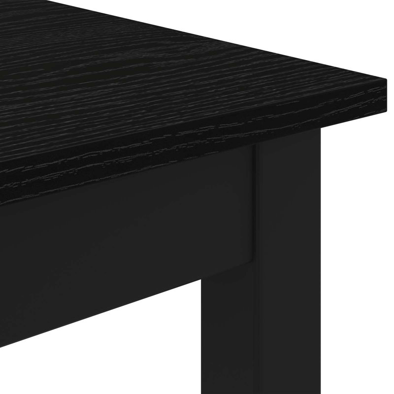 Standing Bar Table Engineered Wood, Black, 105cmH x 140cmL x 80cmW
