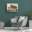 Art mural sur toile tendue - «Willow Pattern Still Life II» par Ethan Harper pour décoration de salon, de chambre à coucher ou de bureau - 35 x 47