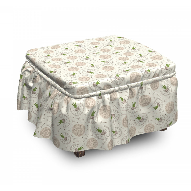 Housse pour repose-pieds composition blowball