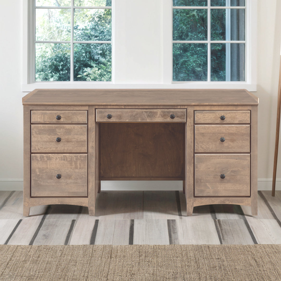 Malani Solid Wood Credenza Desk Foundry Select