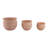 Set Of 3 Pottery And Clay Planters With Ribbed Design Crafted From Durable Earthenware Material For Decorative Functional Appeal In Versatile Rounded Silhouette Ideal For Indoor Or Outdoor Display-645520729