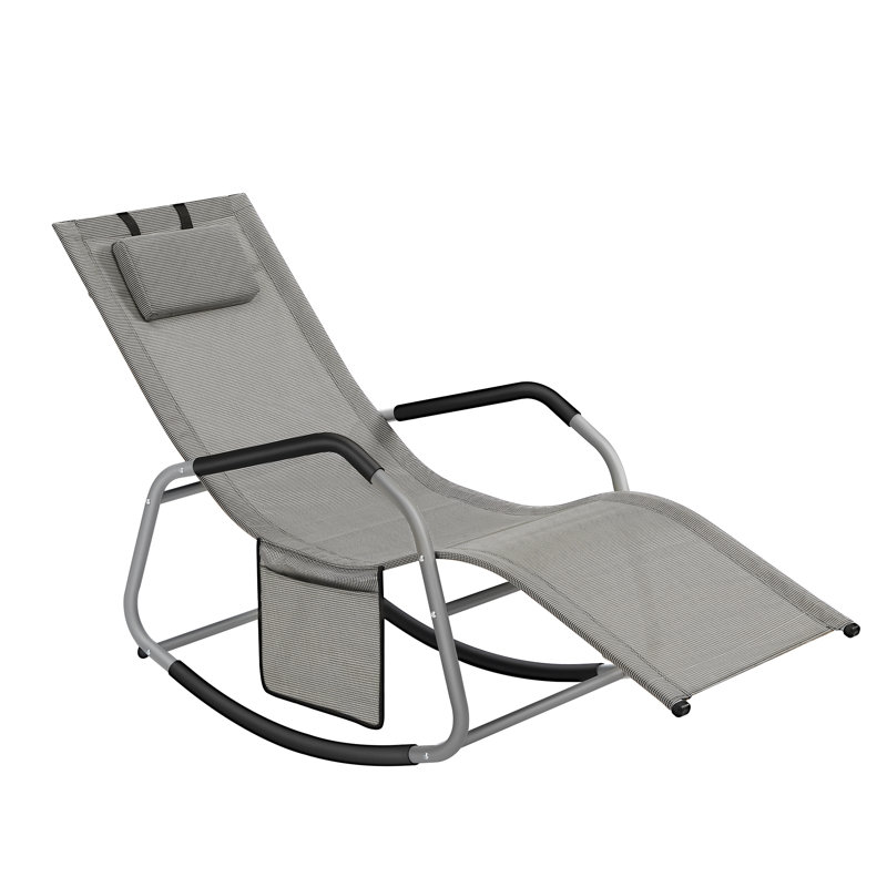 Svetinka Steel Rocking Chair, Grey
