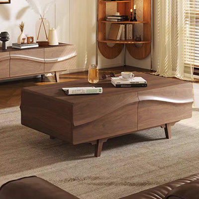 Table basse simple en noyer