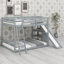 Lit mezzanine avec 7 tiroirs, 2 tablettes et un bureau-1427100716