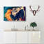 Geometric Macaw Parrot In Abstract - Wrapped Canvas-55311607