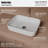 Karran Valera 20 In. Vitreous China Rectangular Vessel Bathroom Sink