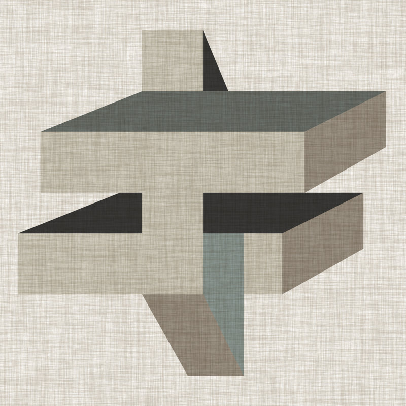 «Geometric Perspect II», impression sur toile, H 36 po x l 36 po