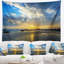 Tapisserie magnifique mélange de soleil et de mer de mer avec accessoires suspendus inclus-28489317