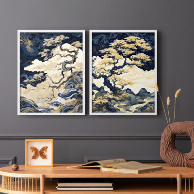 LANDSCAPES Series CLVI-Premium Framed Print -Ready to Hang - No Nails Required - No Nails Required -  Wexford Home, GDF102B-S13943-S2