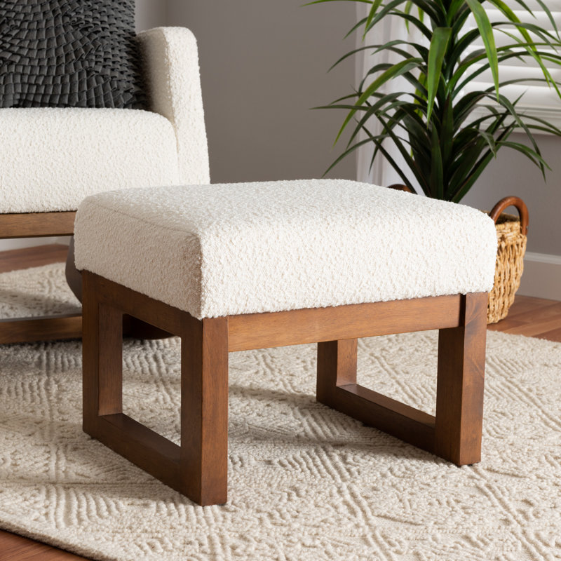 Arrihanna Jillien 21.3" Wide Square Footstool Ottoman
