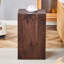 Table basse 12 x 12 x 20 pouces en bois de noyer et bois aggloméré - design luxueux, décoration parfaite pour le salon.