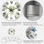Horloge murale traditionnelle Bouquet de Noël avec branches de coton III-204042880