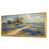 Toile avec cadre flottant or