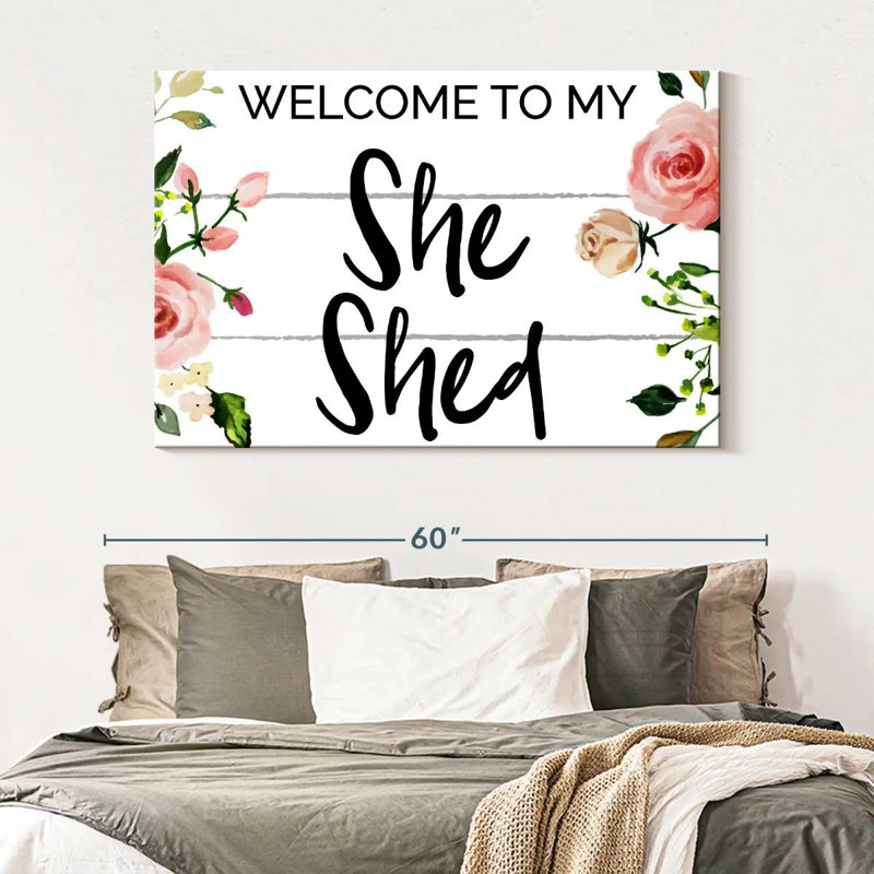 She Shed Set I, H 34 po x l 51 po