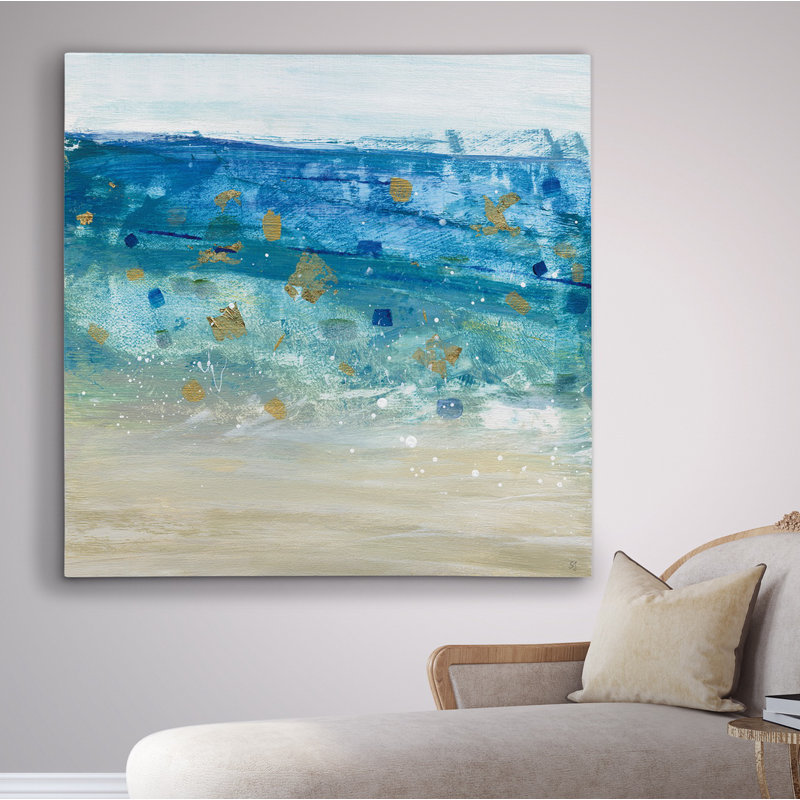 «Sea Glass Summer II», reproduction, H 32 po x l 32 po x P 1,5 po, Toile tendue