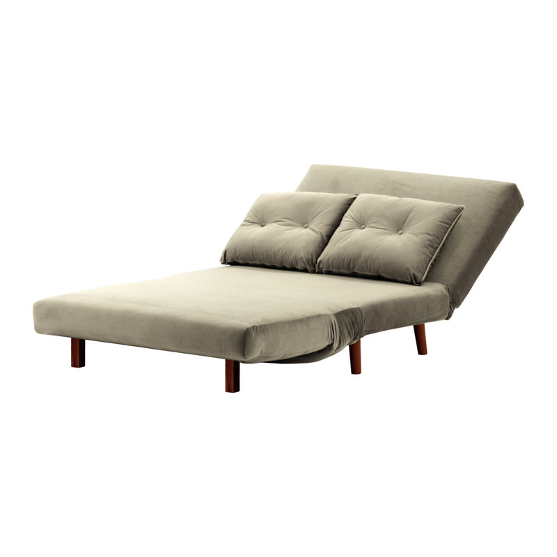 Rolen 2 Seater Sleeper, Reddish Brown, Grey
