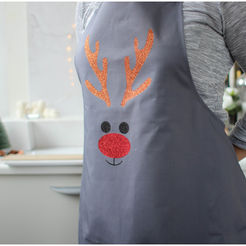 Christmas Solid Colour Bib Apron