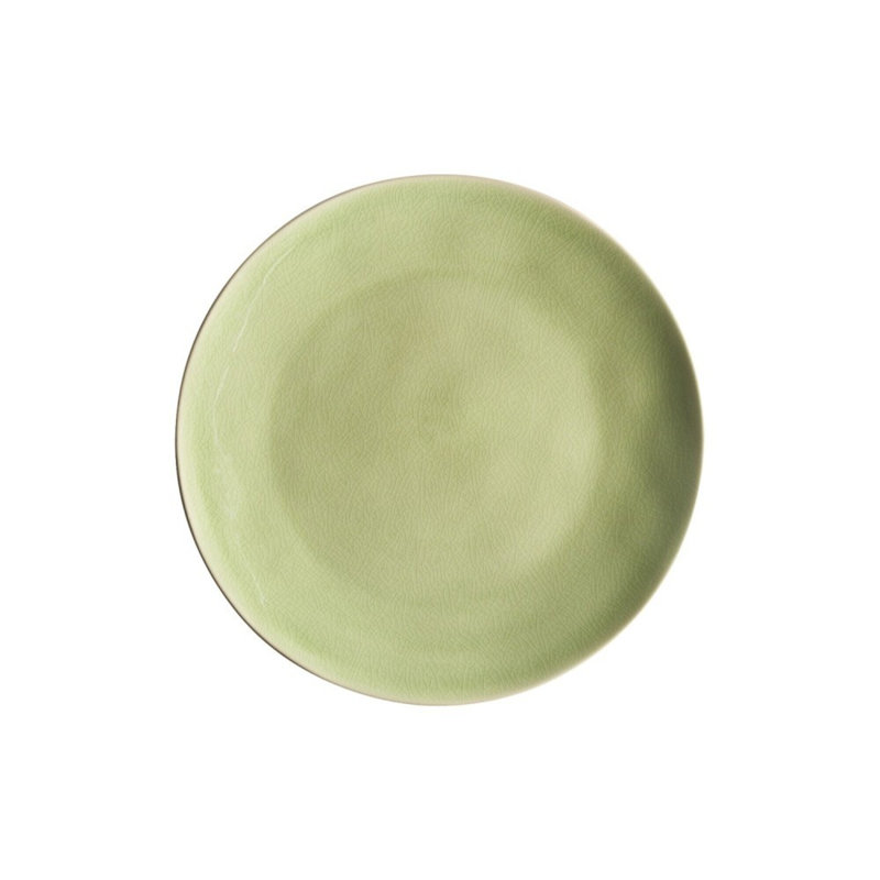 Riviera Stoneware Dinner Plate, Vert Frais
