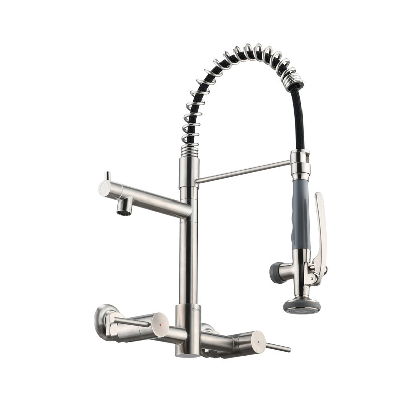 DORNBERG Kitchen Faucet, Brushed Nickel