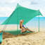 Auvent de tente de plage 7 'x 7' avec 4 poteaux