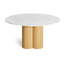 4 Quarter Round Marble Dining Table-1257791548-1257791550