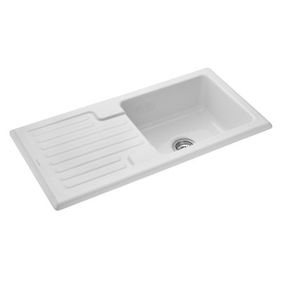 Farmhouse 100cm x 50cm Ceramic Reversible Kitchen Sink