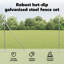 Galvanised Steel Border Fencing-1269202805-1269202808