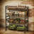 4-Tier Rolling Snack Cart With 10 Baskets, Kitchen Storage Organizer-1285787199