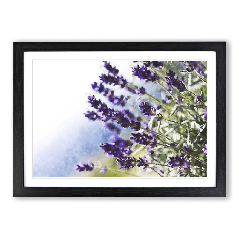 Lavender Vol.2 - Picture Frame Painting, Black Framed, 36cm H x 48cm W x 2cm D