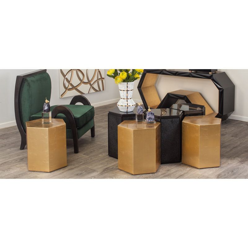 End Table, Gold