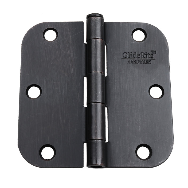 Oil Rubbed Bronze 3.5" Removable Pin Door Hinges Set