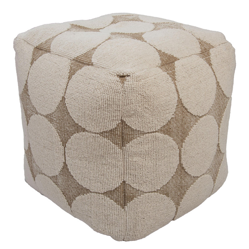 Pouf en coton tissé / polyester