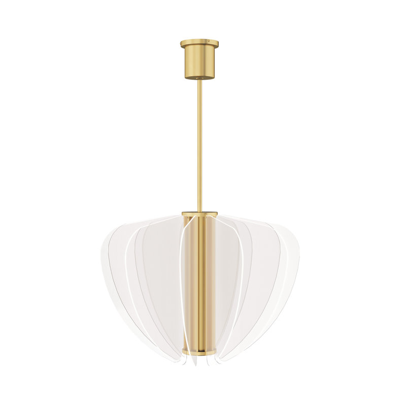 Nyra 28 Chandelier, Plated Brass
