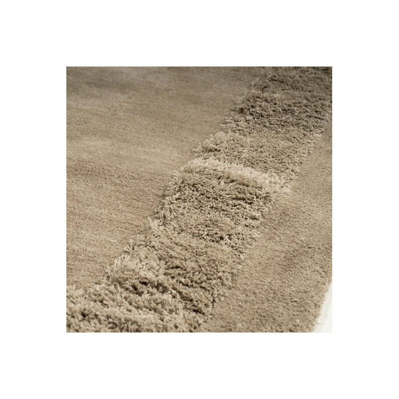 Rug Hand Tufted Area Rug, Taupe, Rectangle 5'3" x 7'7"