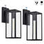 Lanterne murale d'extérieur 1 lumière noire matte-51138987-51138986