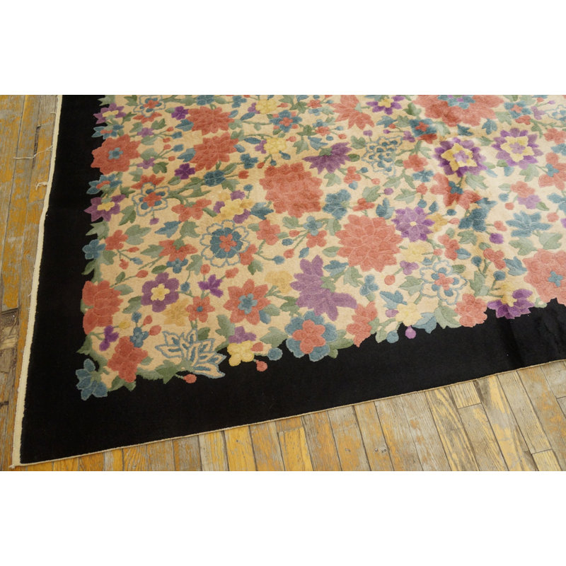 Tapis art floral Art déco