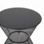 Table d'appoint en fer sablier - Décoration extérieure audacieuse avec motif en maille - Décoration de patio moderne et éclectique